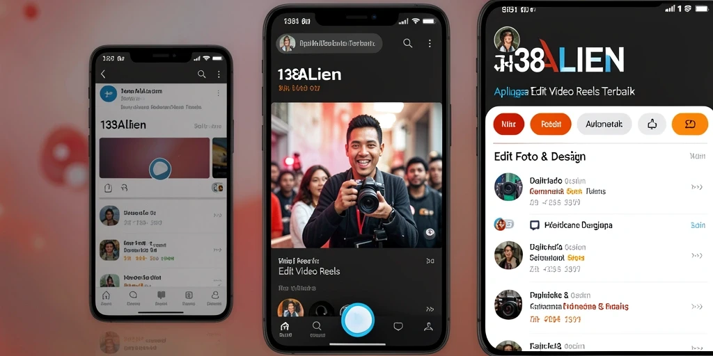 Tampilan antarmuka 138ALIEN untuk Edit Video Reels yang intuitif dan menarik.