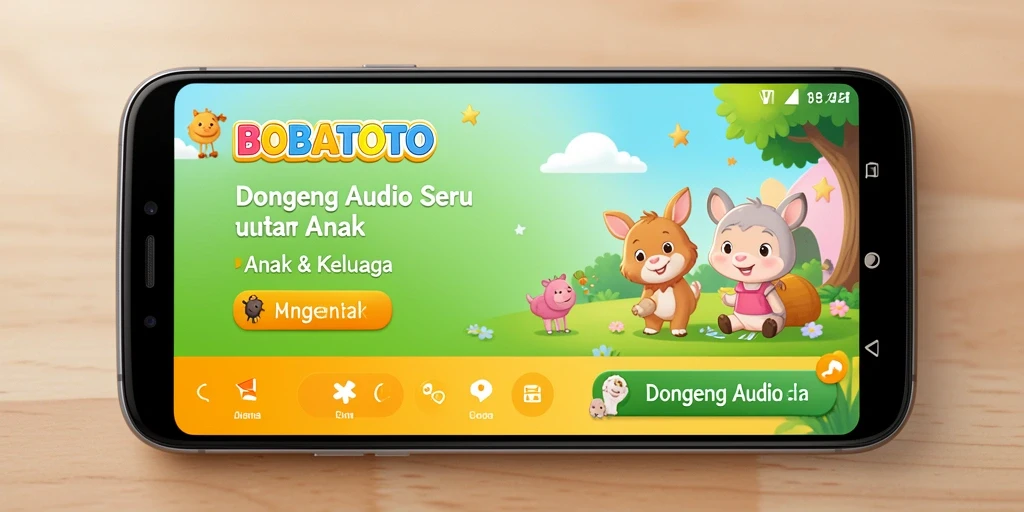 Tampilan antarmuka BOBATOTO yang menarik dan ramah anak.