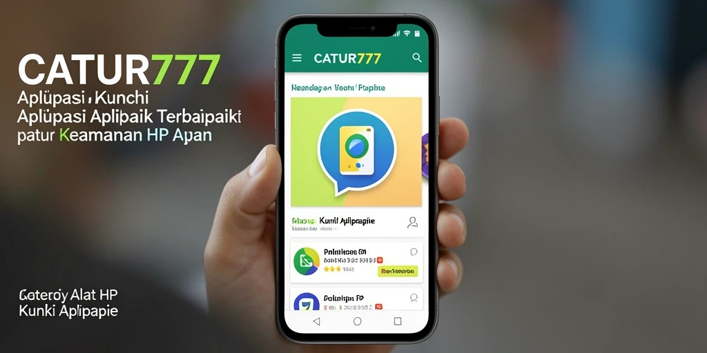 Tampilan antarmuka aplikasi Kunci Aplikasi CATUR777 yang sederhana dan fungsional.