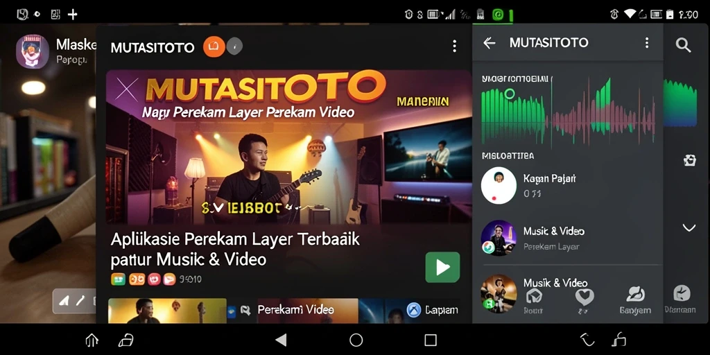 Tampilan antarmuka aplikasi MUTASITOTO saat merekam layar.