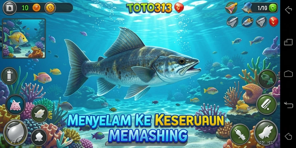 Tampilan antarmuka permainan TOTO313 yang menarik dan interaktif.