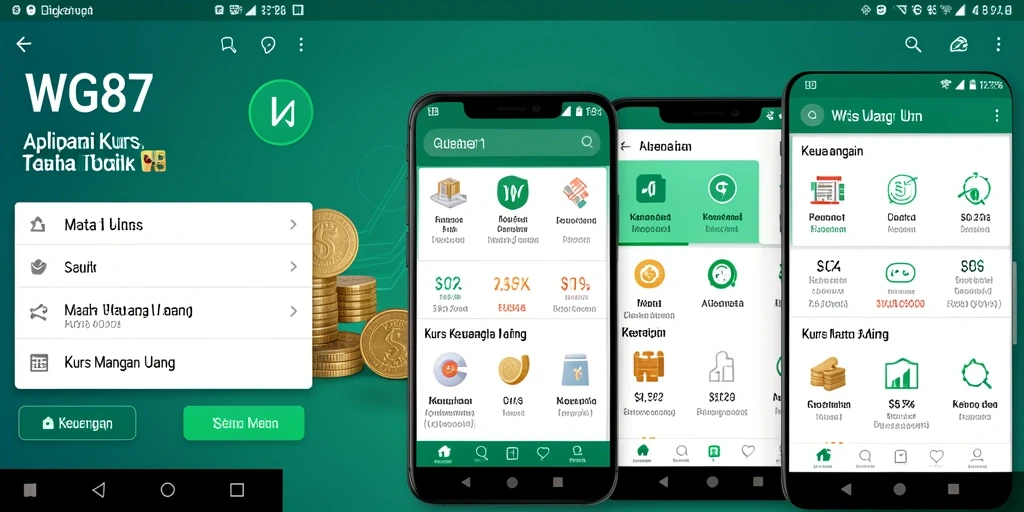 Tampilan antarmuka aplikasi Kurs Mata Uang WG87 yang user-friendly.