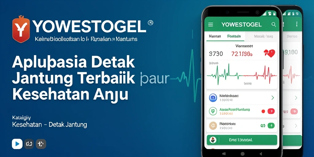 Tampilan antarmuka aplikasi YOWESTOGEL yang menampilkan detak jantung.