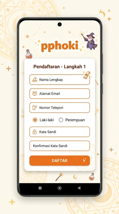 Panduan Registrasi Akun Baru pphoki untuk Pengguna Android